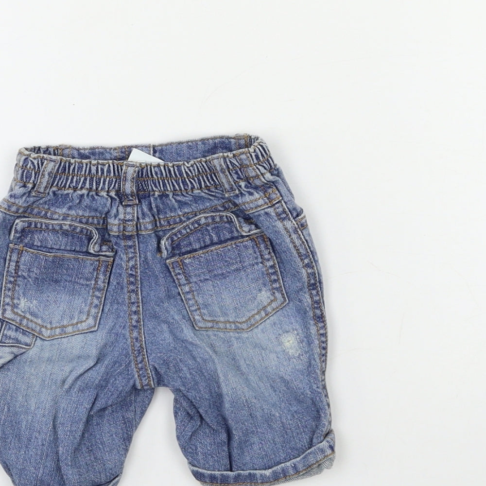 NEXT Baby Blue  Denim Track Pants Jeans Size Newborn