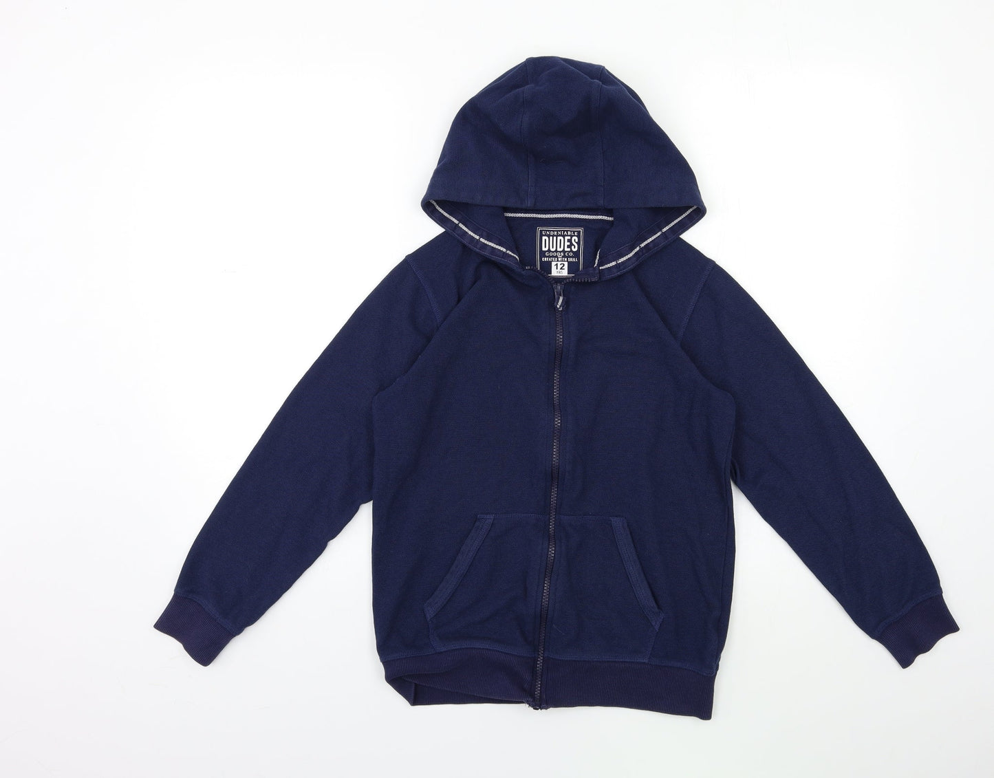 UNDENIA BLES  Boys Blue   Full Zip Hoodie Size 12 Years