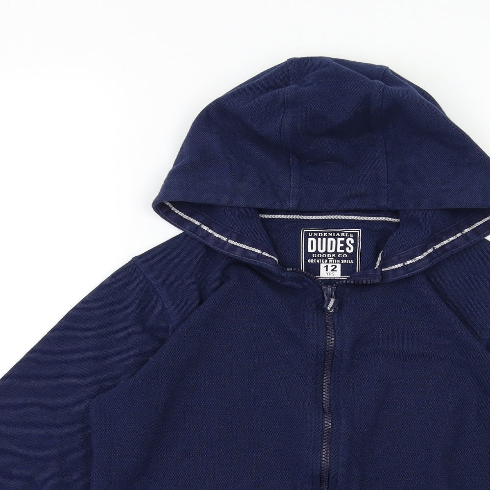 UNDENIA BLES  Boys Blue   Full Zip Hoodie Size 12 Years