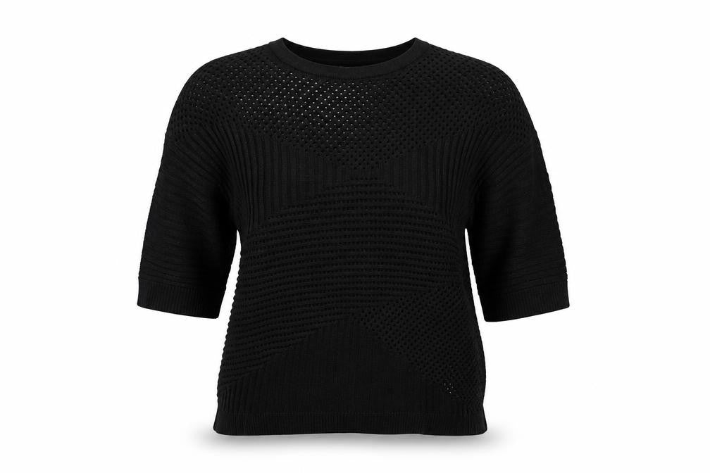 River Island Womens Black  Knit Pullover Jumper Size 10
