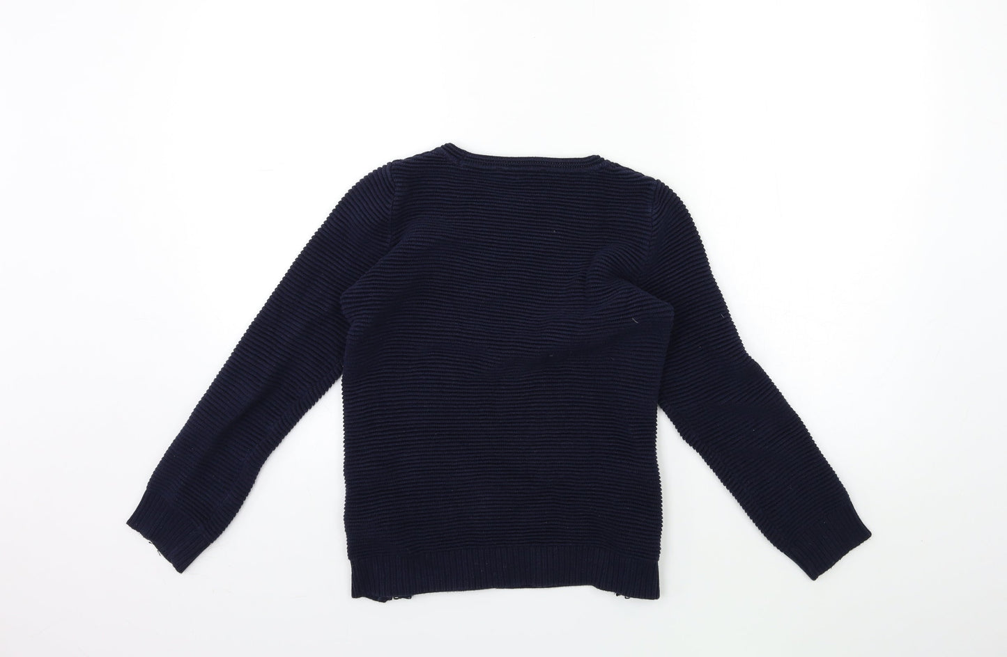 George Boys Blue  Knit Pullover Jumper Size 8 Years
