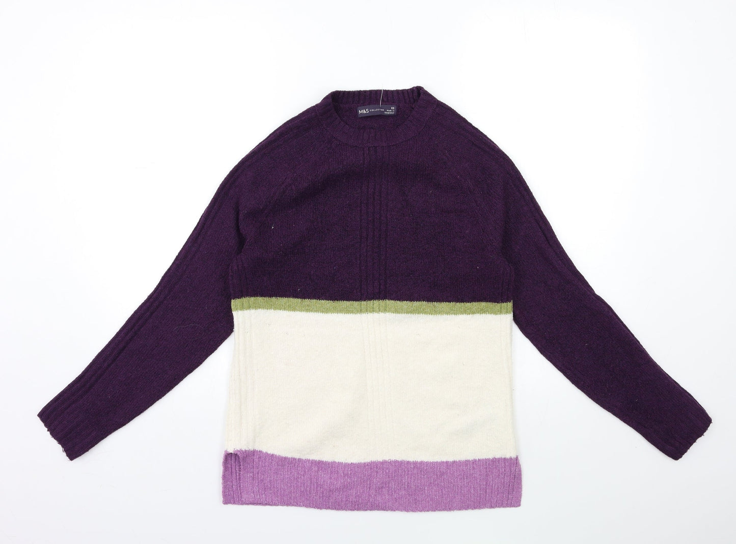 Marks and Spencer Womens Purple  Knit Pullover Jumper Size XS