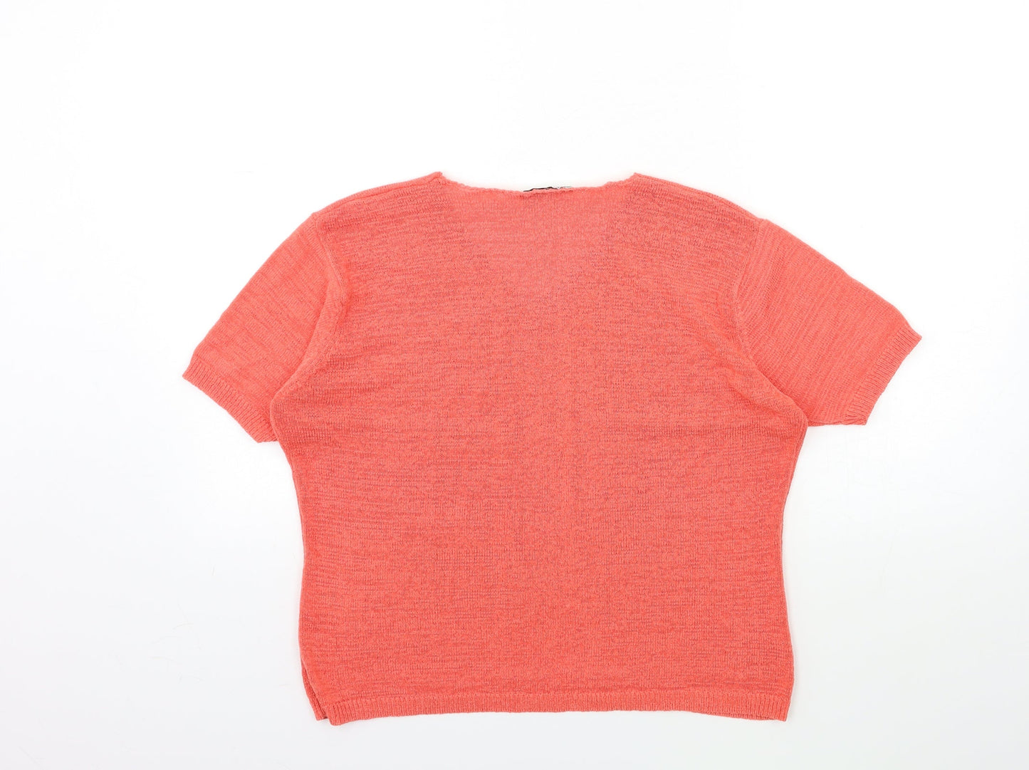 Berkertex Womens Orange  Knit Pullover Jumper Size 18