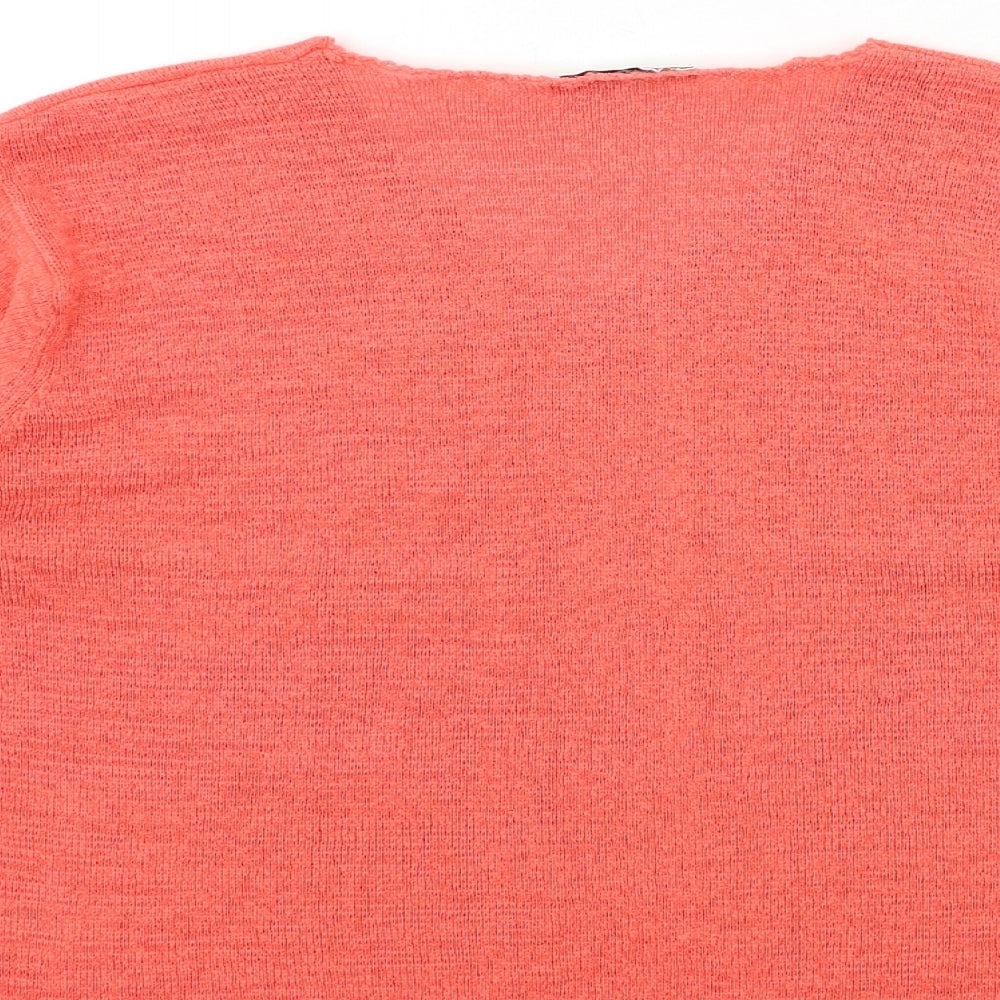 Berkertex Womens Orange  Knit Pullover Jumper Size 18