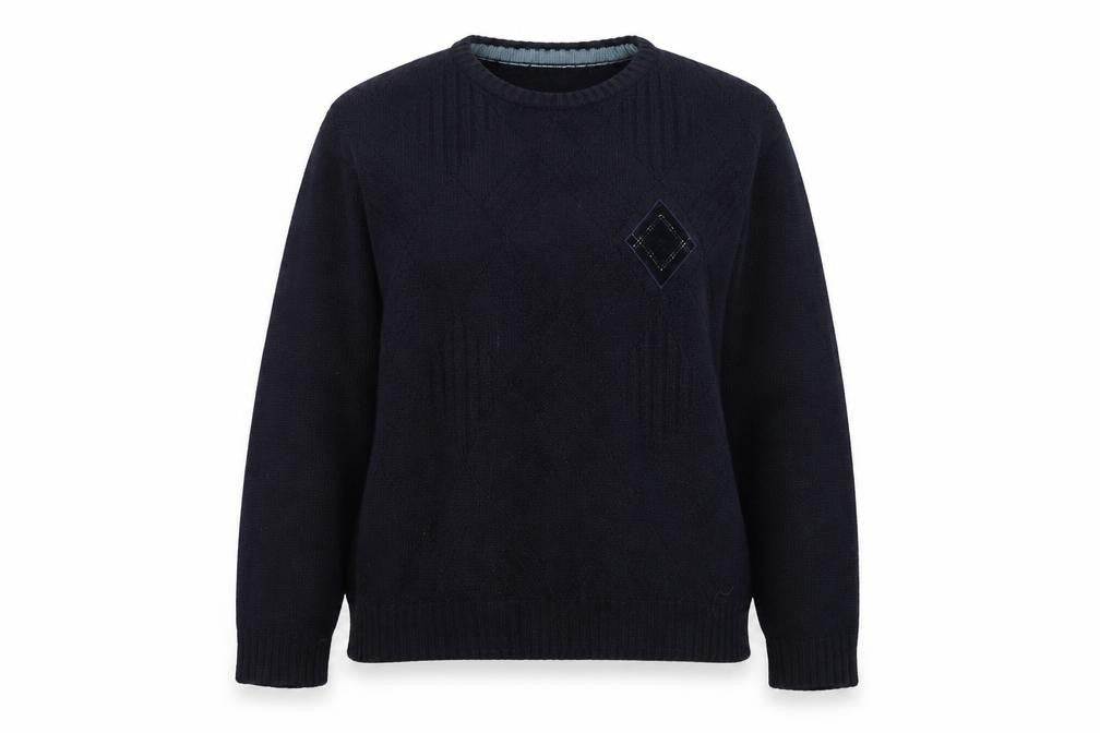 Original Savanti Womens Blue  Knit Pullover Jumper Size L