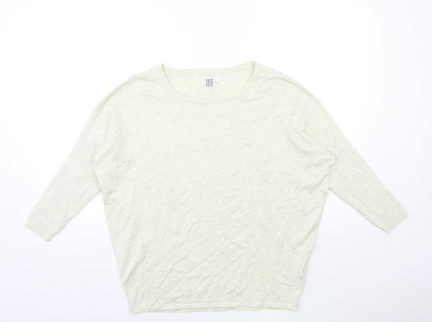 Saint Tropez Clothing Womens Beige  Knit Pullover Jumper