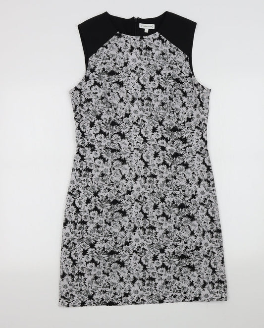 wearhouse Womens Black Gingham  A-Line  Size 12