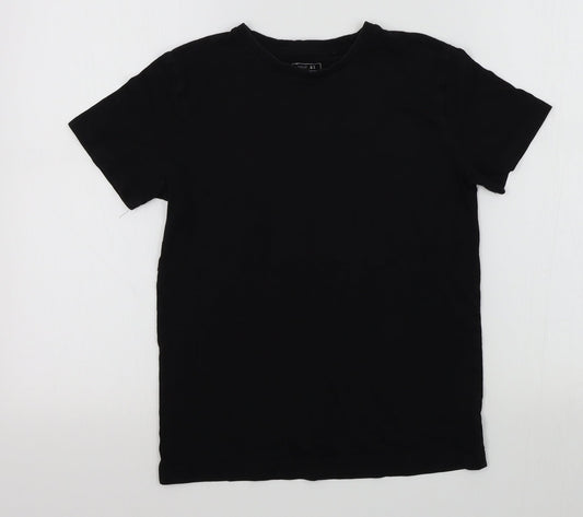 NEXT Boys Black Colourblock  Basic T-Shirt Size 10 Years