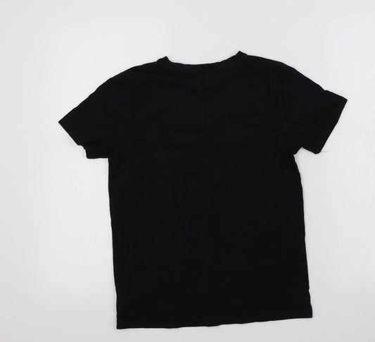 NEXT Boys Black Colourblock  Basic T-Shirt Size 10 Years