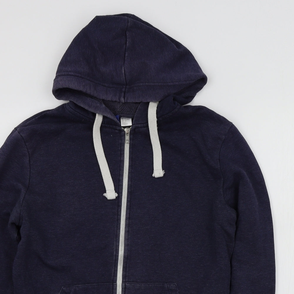 H&M Mens Blue   Full Zip Jumper Size S