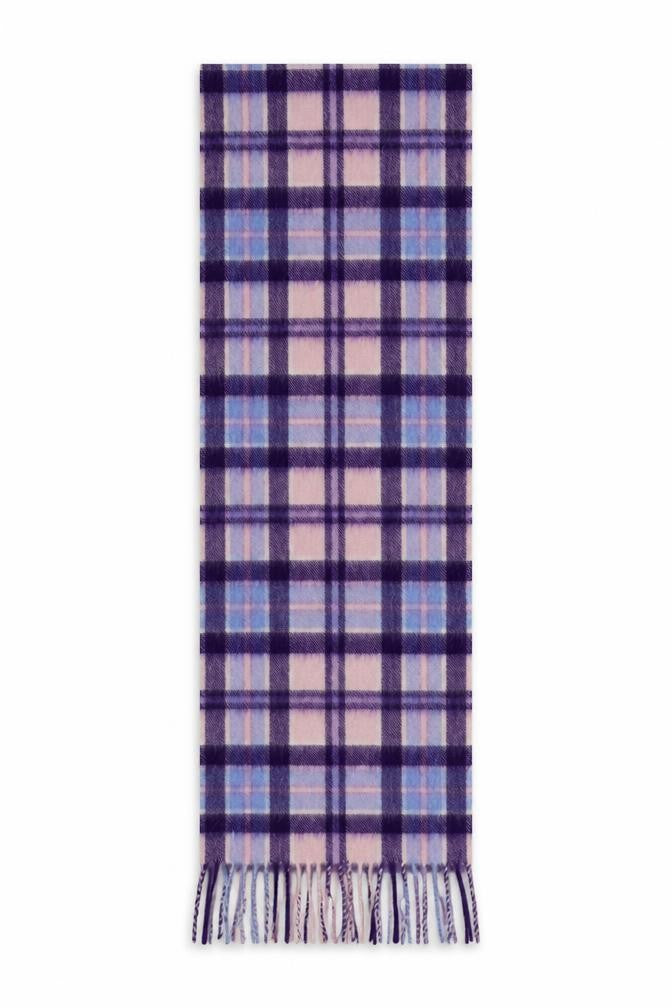 Preworn Girls Purple Check  Scarf Scarves & Wraps One Size