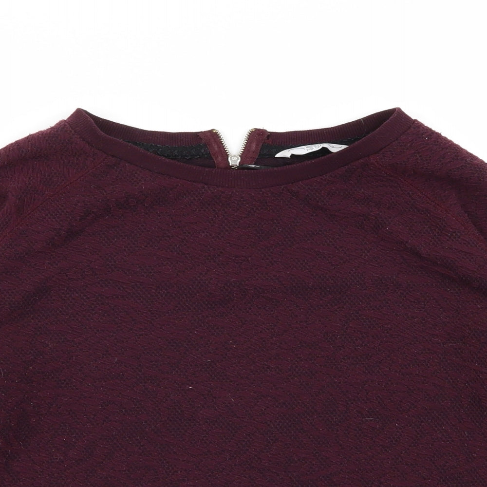 New Look Womens Purple   Pullover Jumper Size 8