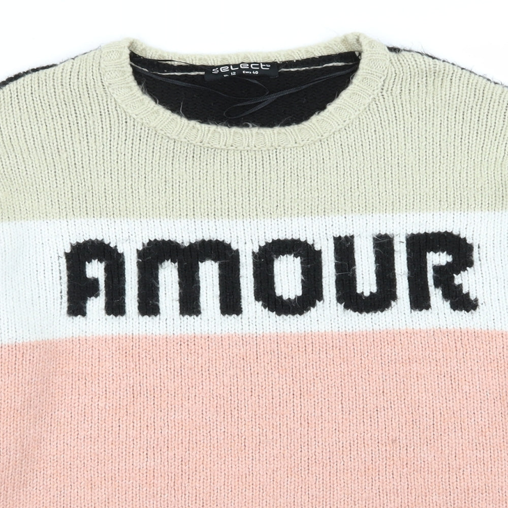 Select Womens Multicoloured   Pullover Jumper Size 12