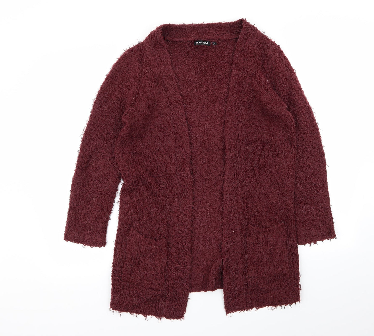 Brave Soul Womens Red   Cardigan Jumper Size 8