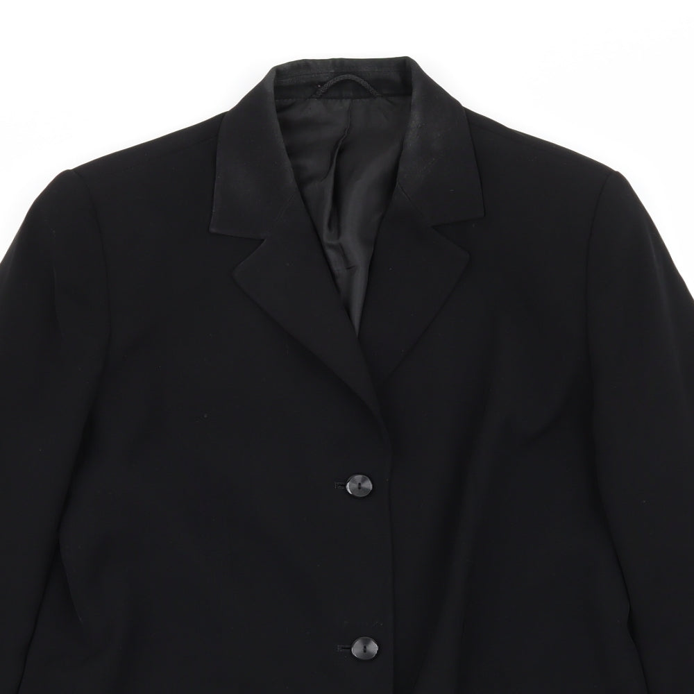 Preworn Womens Black   Jacket Blazer Size 10