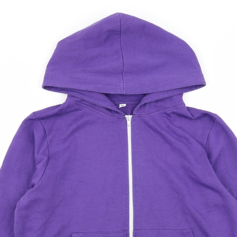 Preworn Womens Purple   Full Zip Jumper Size 16