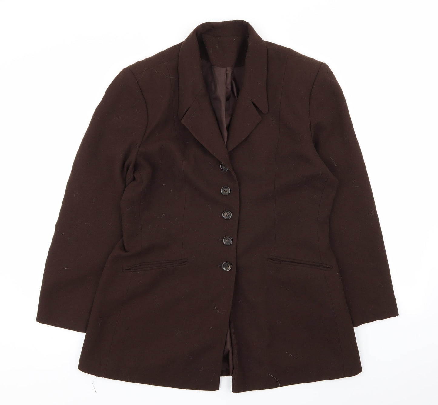 Preworn Womens Brown   Jacket Blazer Size 14