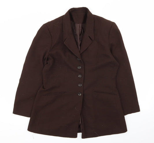 Preworn Womens Brown   Jacket Blazer Size 14