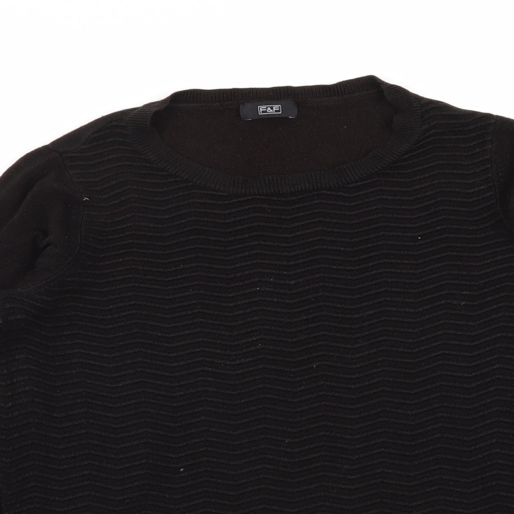 F&F Womens Black   Pullover Jumper Size 8