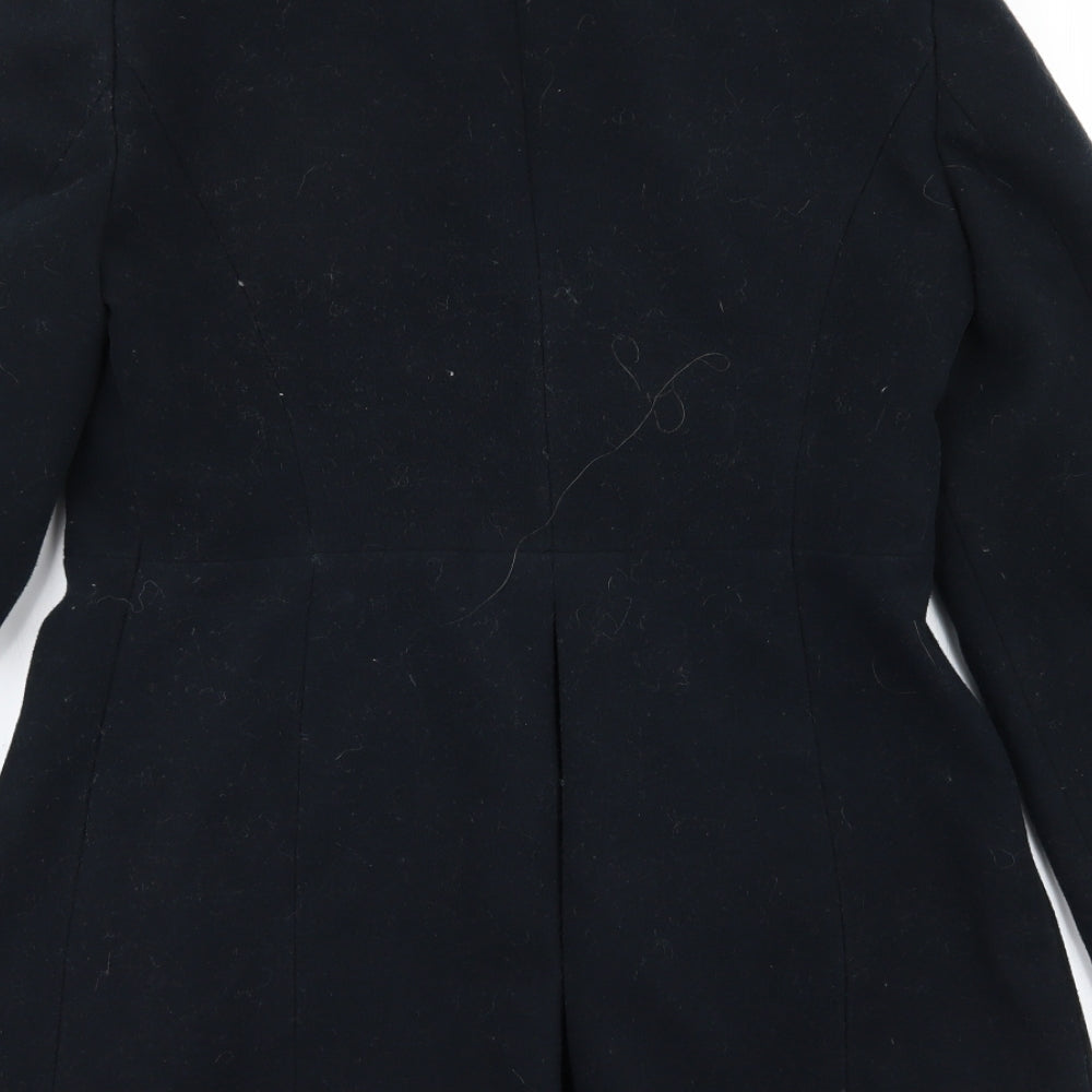 M&S Womens Blue   Overcoat Coat Size 10