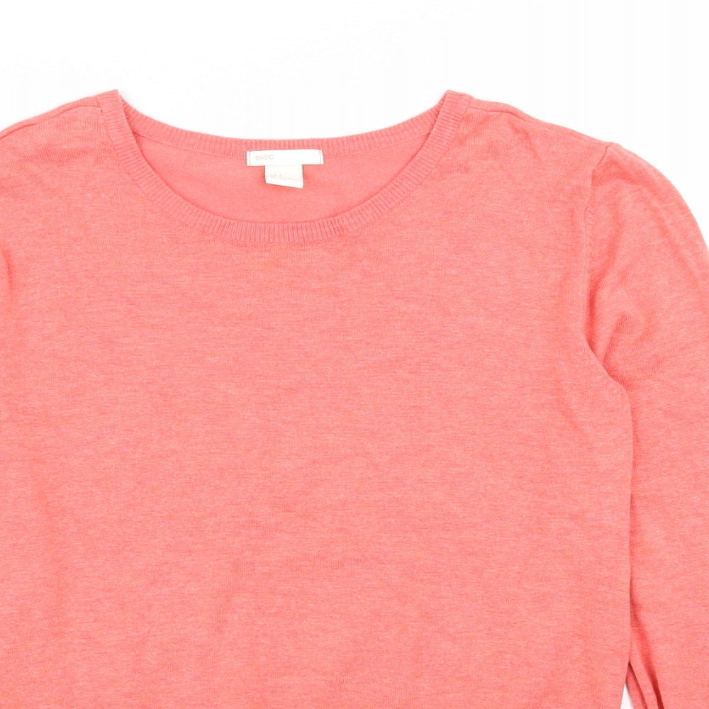 H&M Womens Pink   Pullover Jumper Size S
