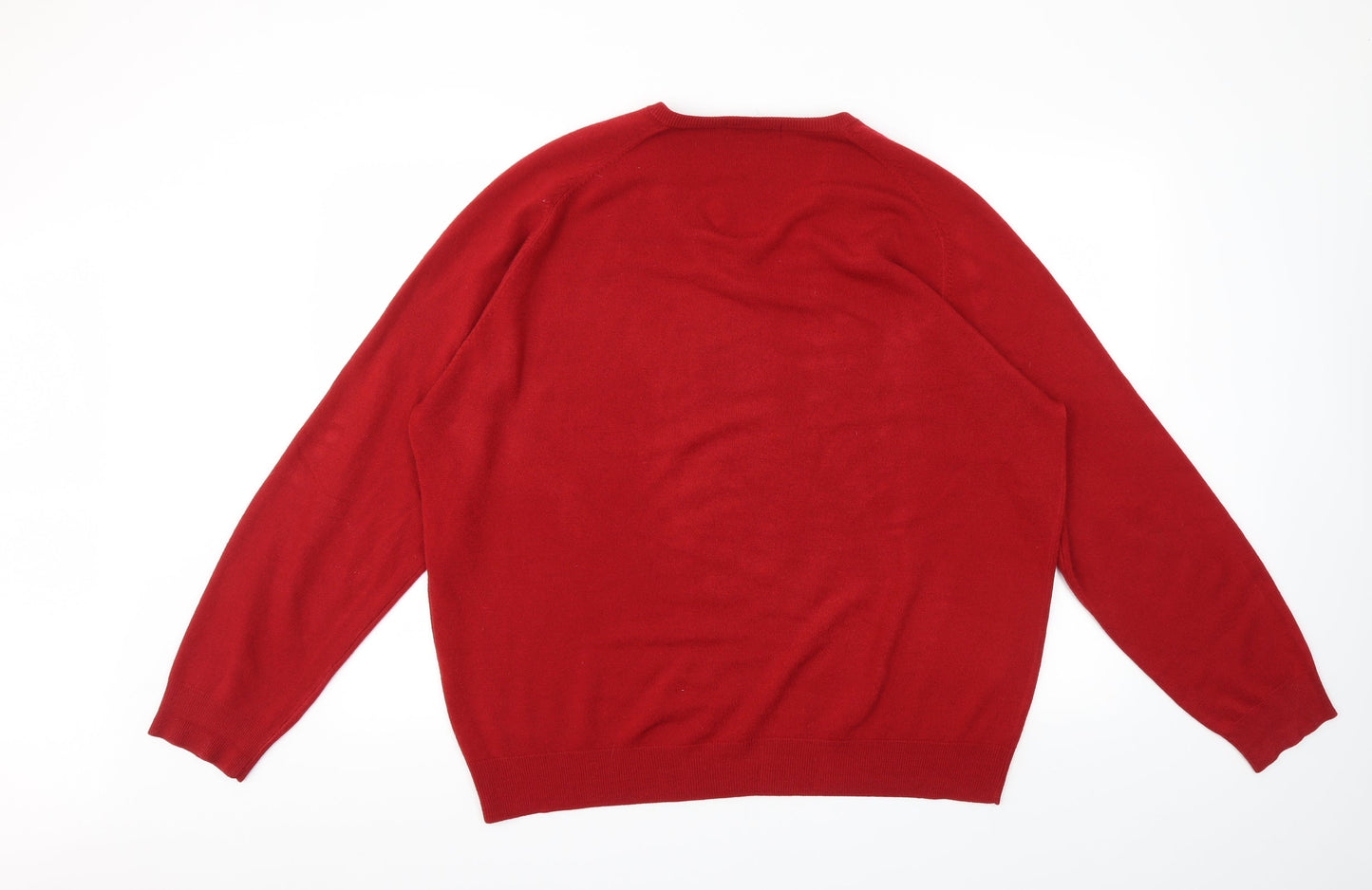 M&S Mens Red   Pullover Sweatshirt Size XL