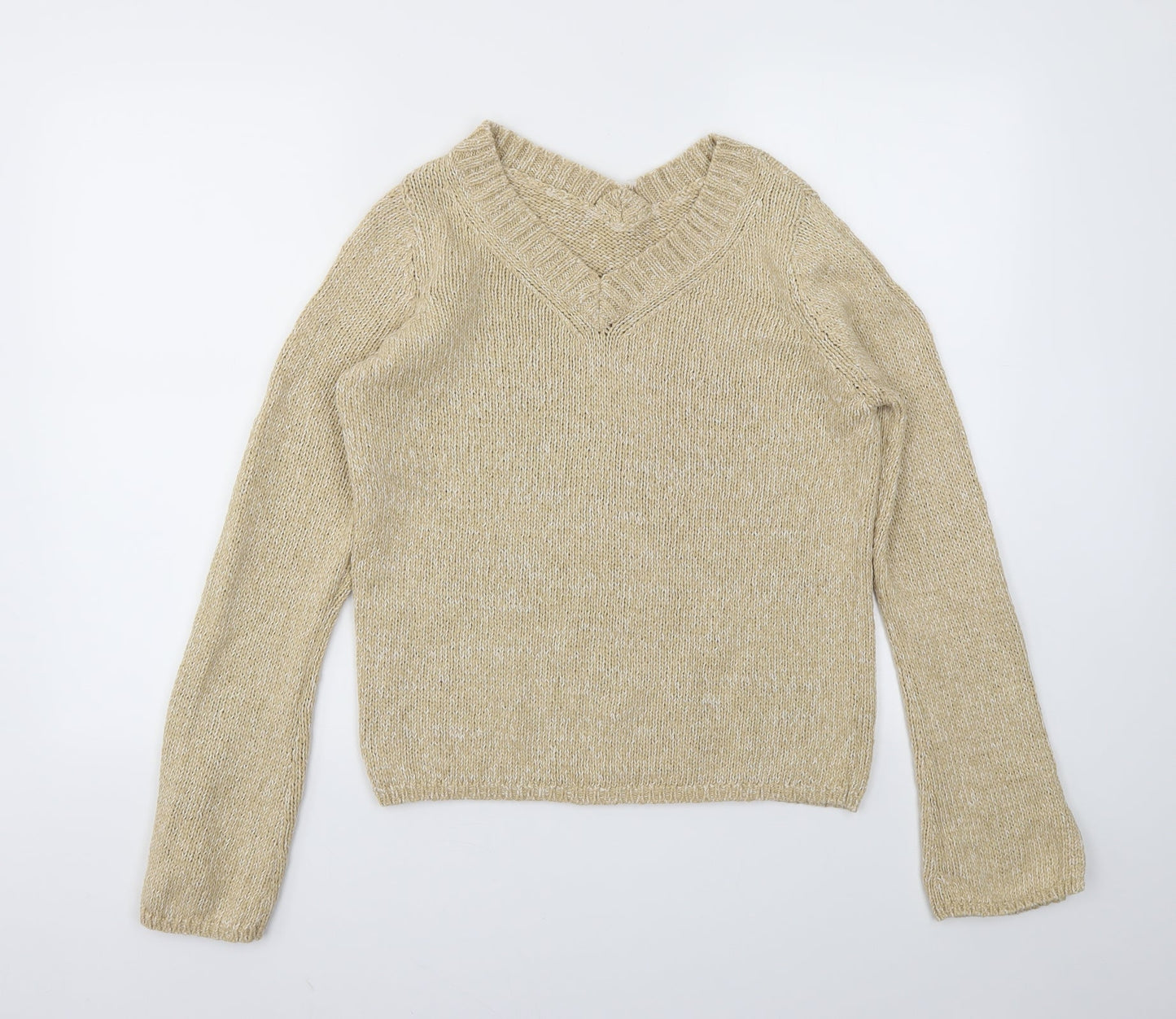 M&S Womens Beige   Pullover Jumper Size 16