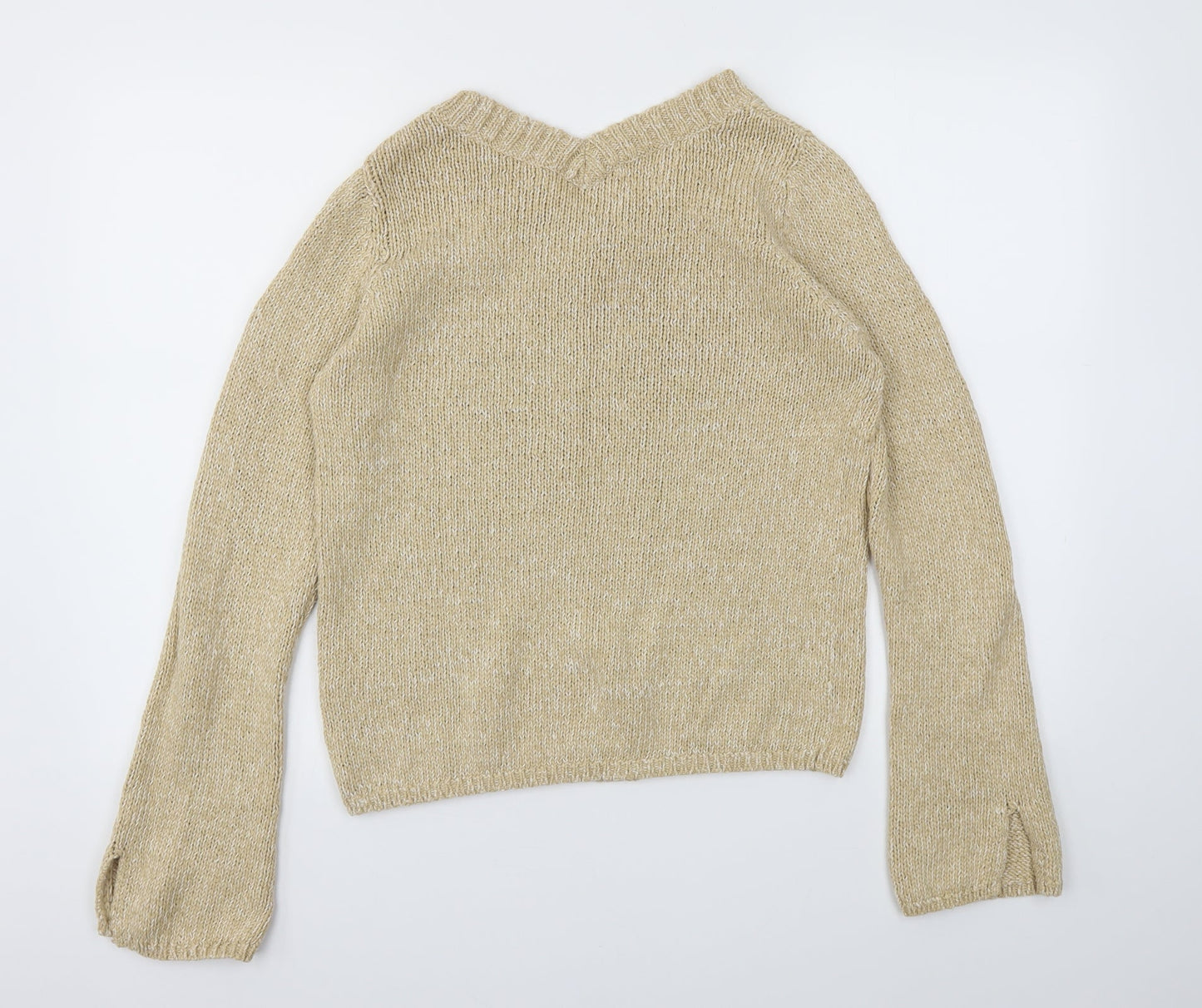 M&S Womens Beige   Pullover Jumper Size 16