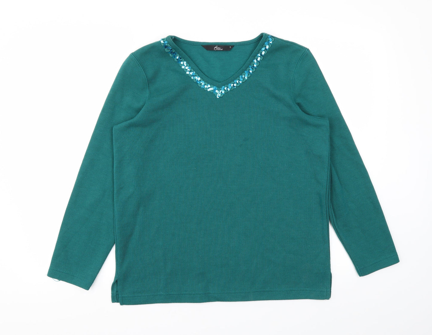 BM Womens Green   Pullover Jumper Size S