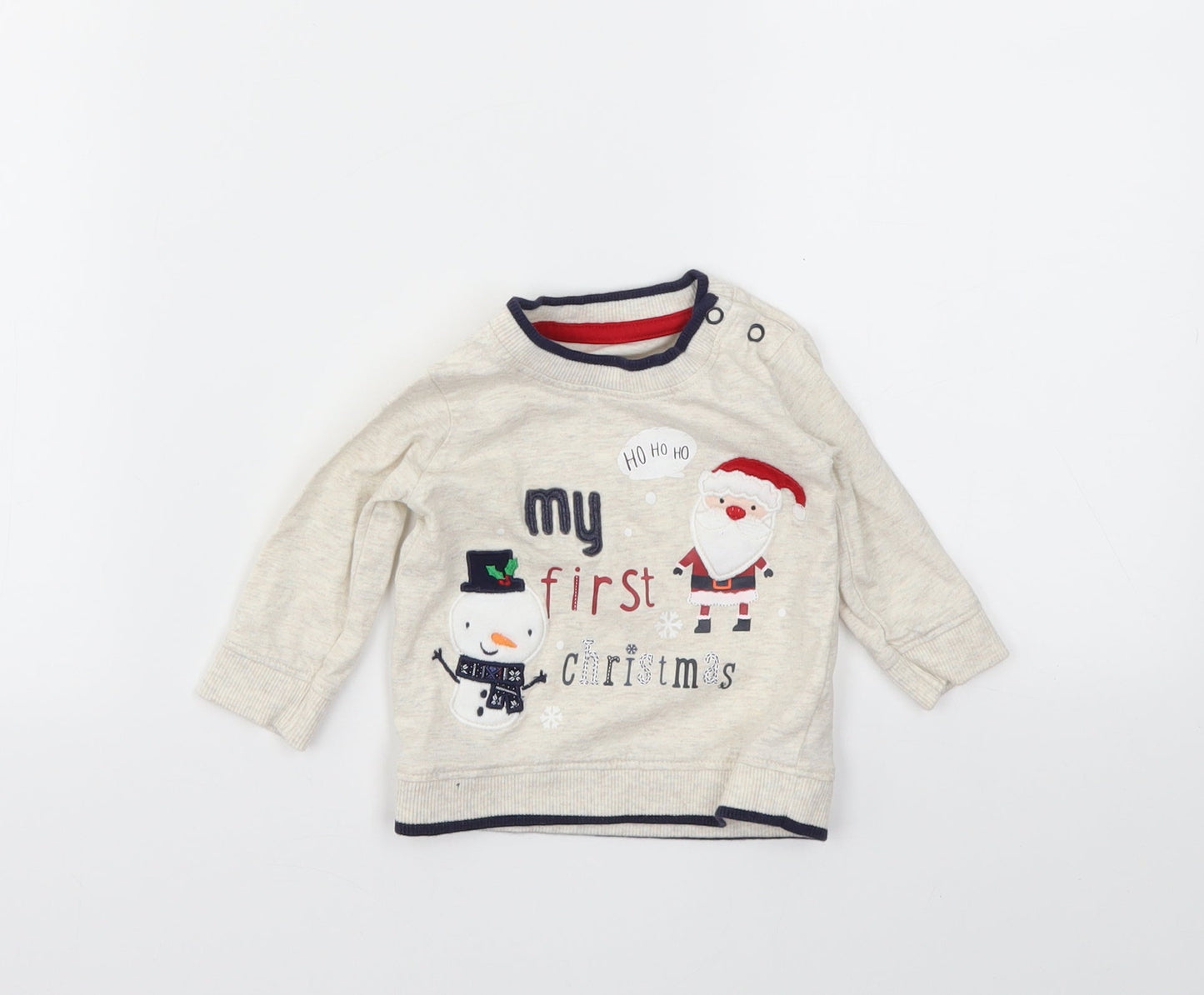 George Boys Ivory   Pullover Jumper Size 0-3 Months