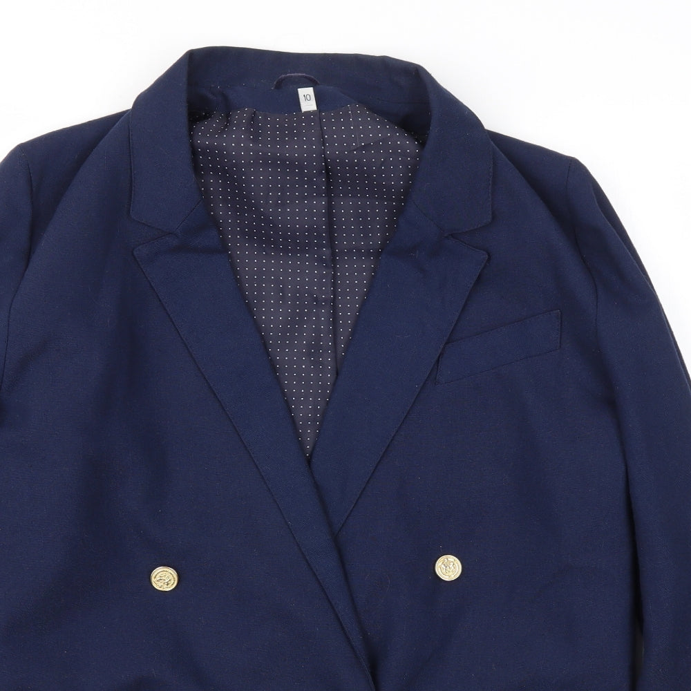 Preworn Womens Blue   Jacket Blazer Size 10