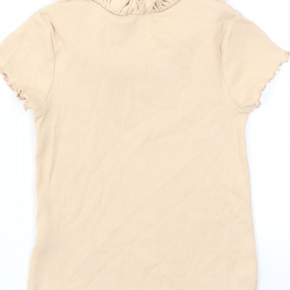 George Girls Beige   Basic T-Shirt Size 4-5 Years