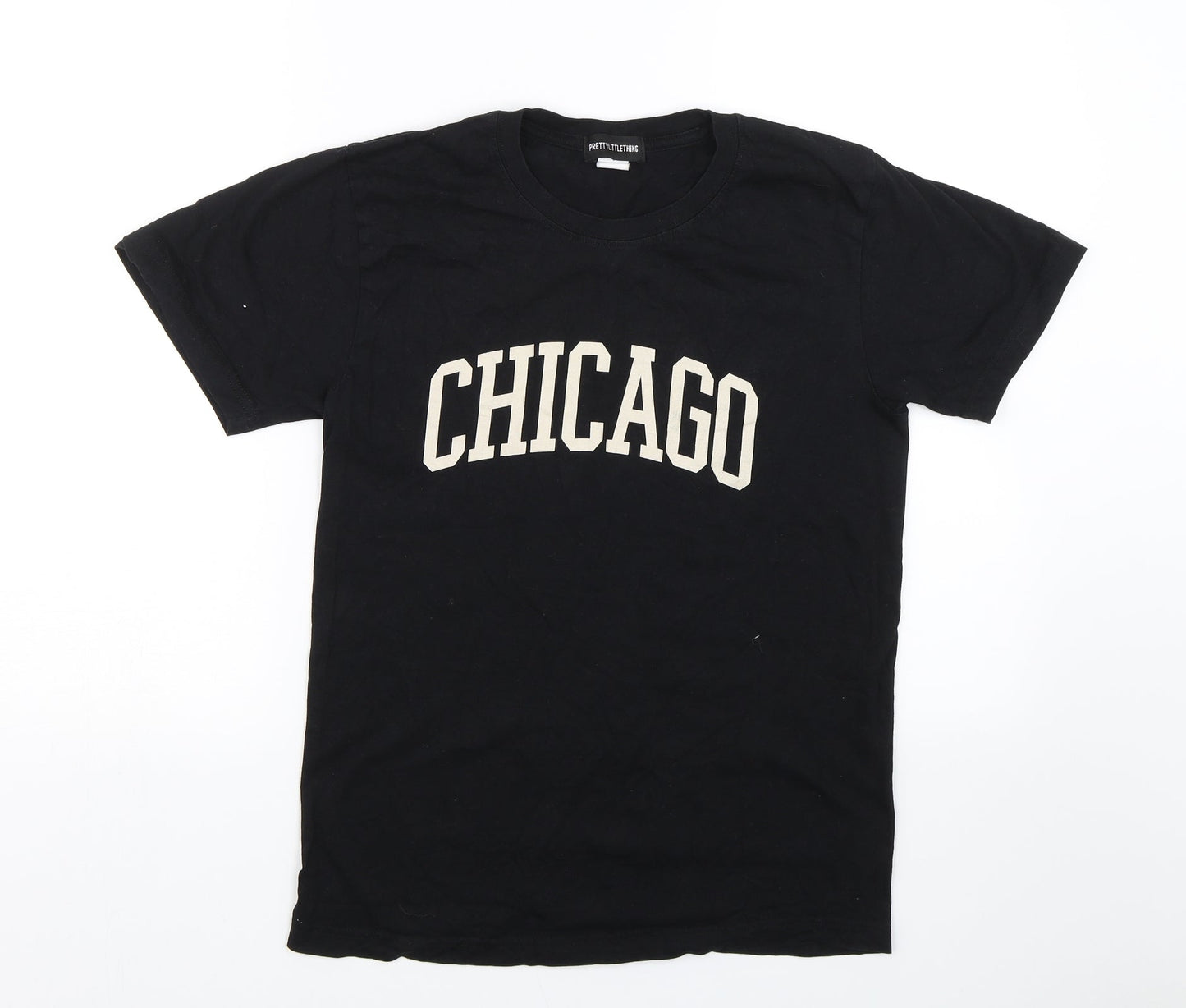 PRETTYLITTLETHING Womens Black   Basic T-Shirt Size S
