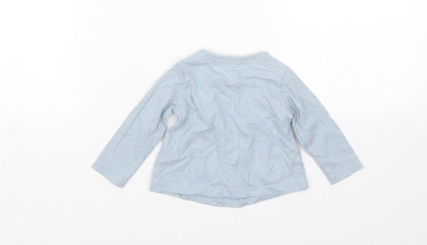 TU Girls Blue   Basic T-Shirt Size 0-3 Months
