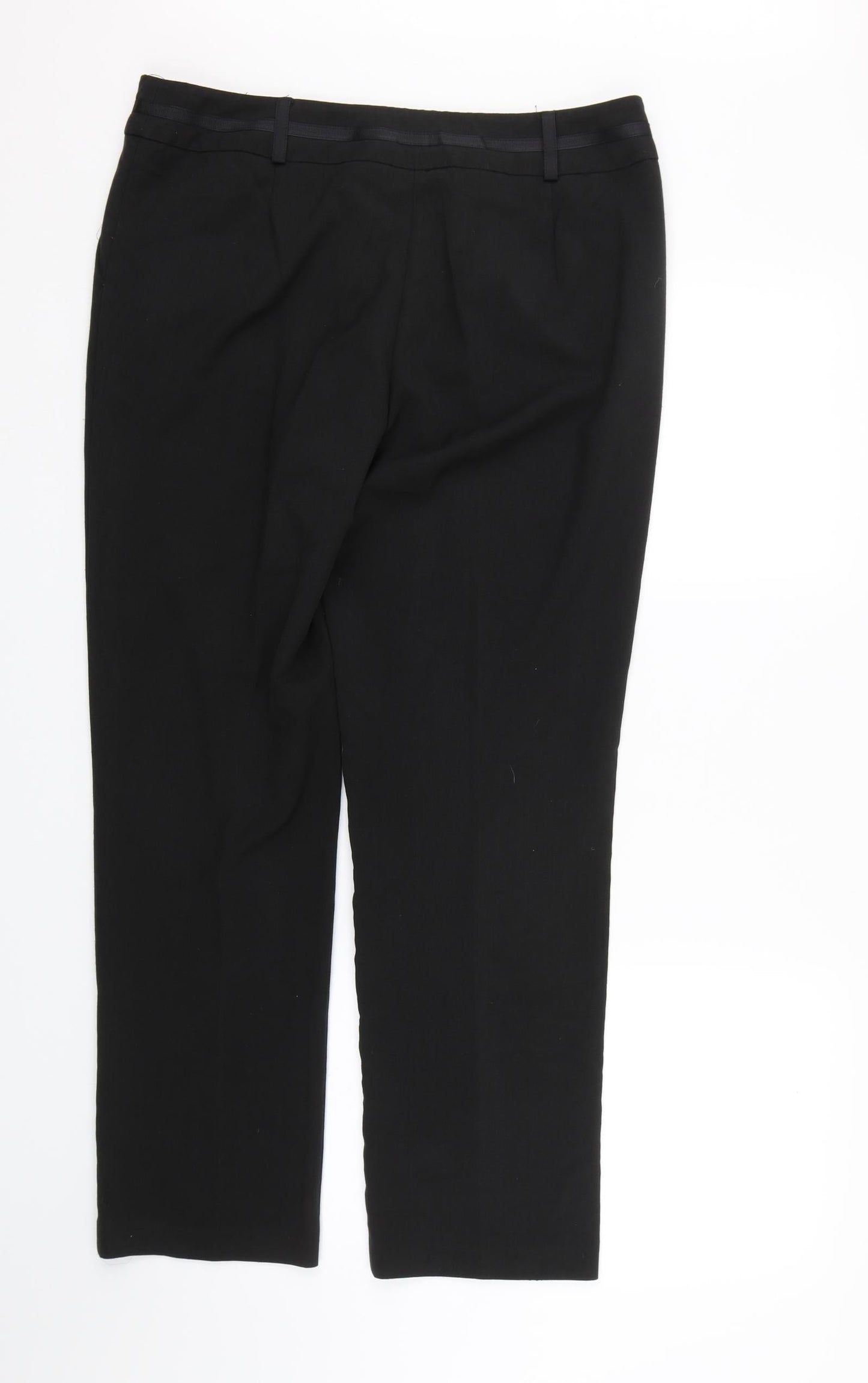 BHS Womens Black   Trousers  Size 14 L25.5 in