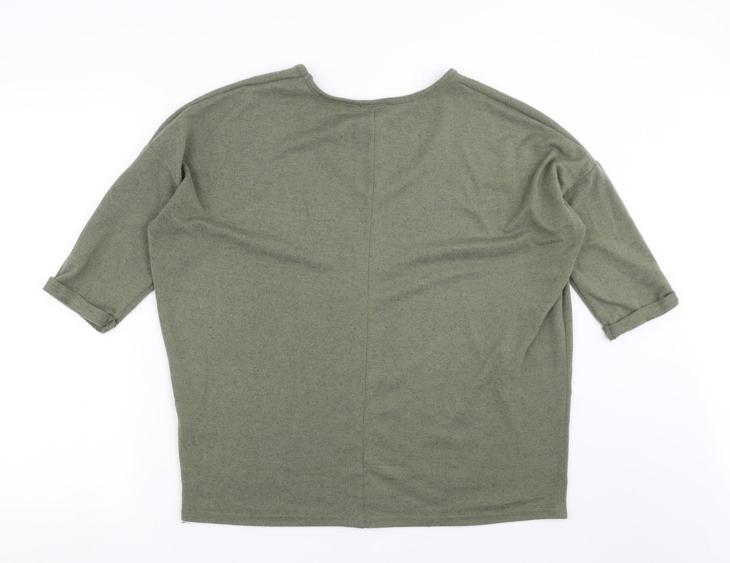New Look Womens Green  Knit Pullover Jumper Size M