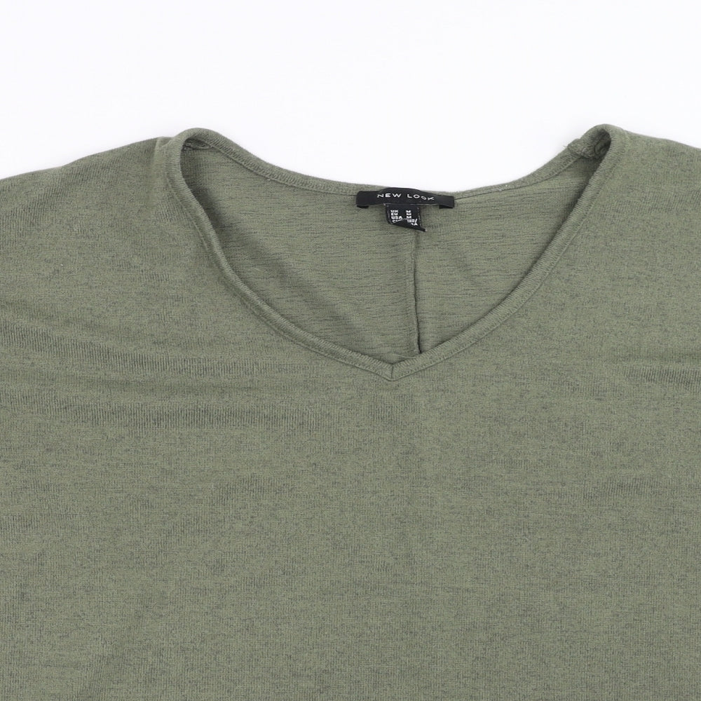 New Look Womens Green  Knit Pullover Jumper Size M