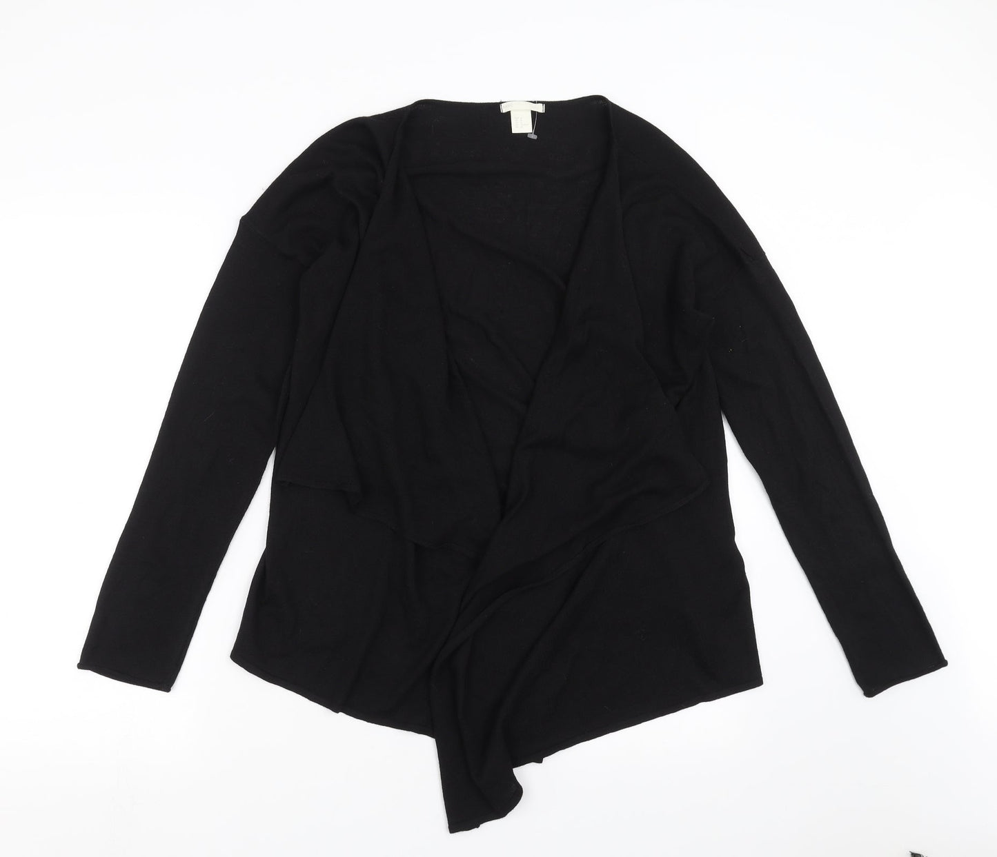 H&M Womens Black  Knit Cardigan Jumper Size M