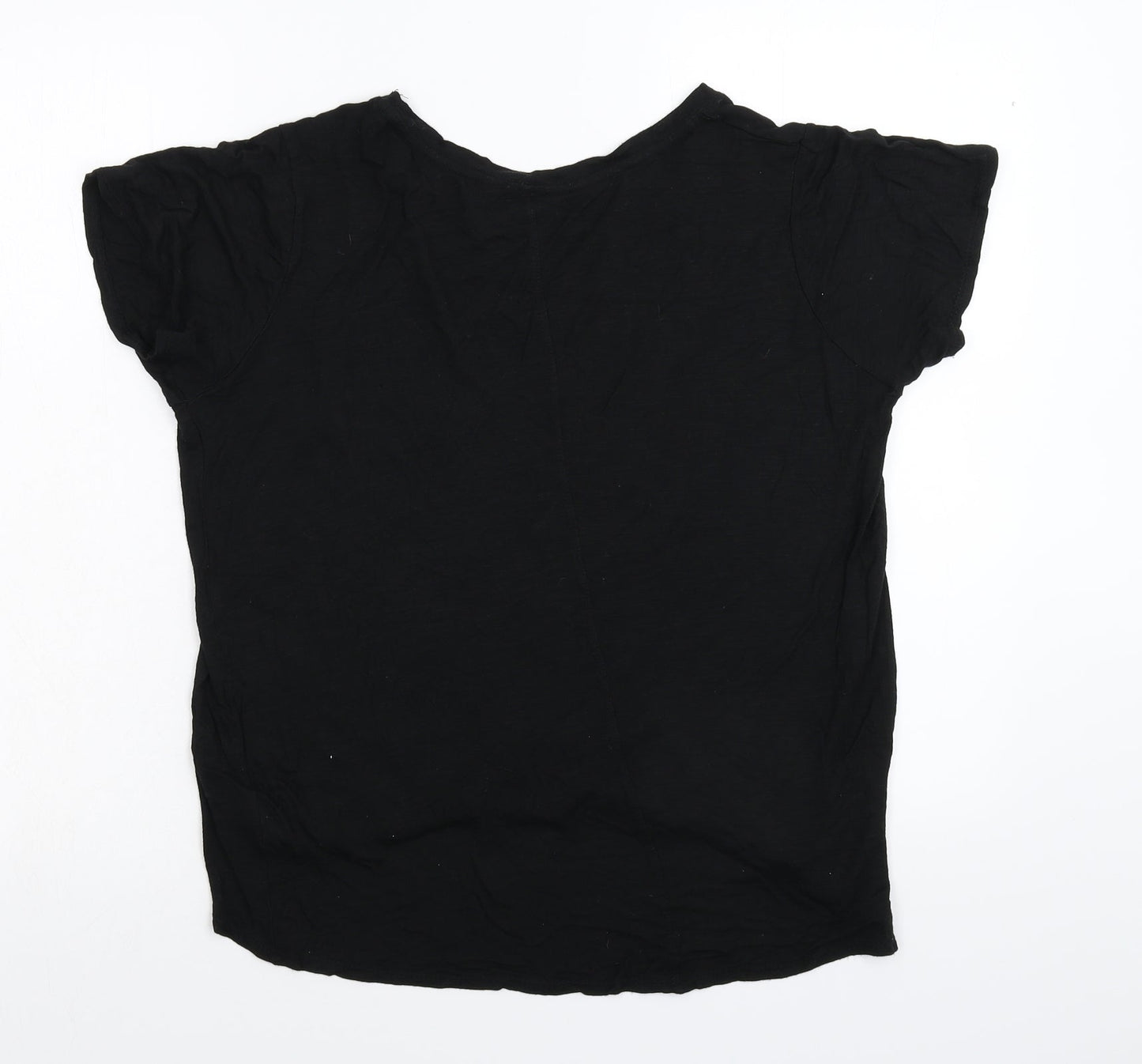 Select Womens Black   Basic T-Shirt Size 14
