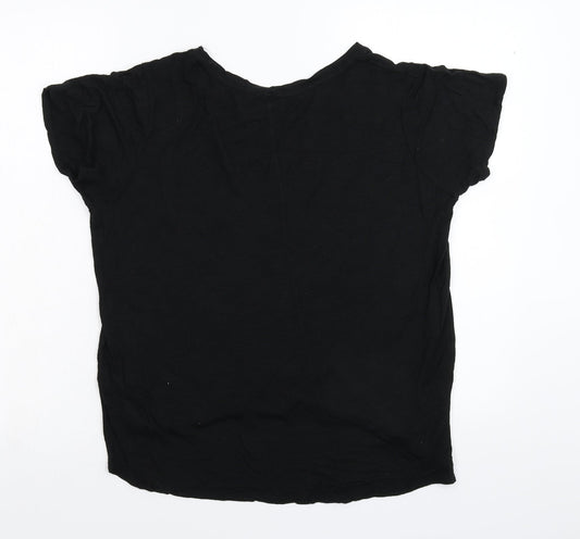 Select Womens Black   Basic T-Shirt Size 14