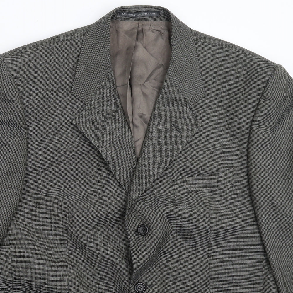 The Label Mens Grey   Jacket Suit Jacket Size 42