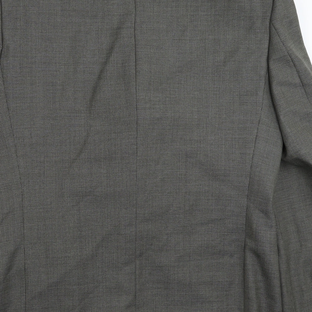 The Label Mens Grey   Jacket Suit Jacket Size 42