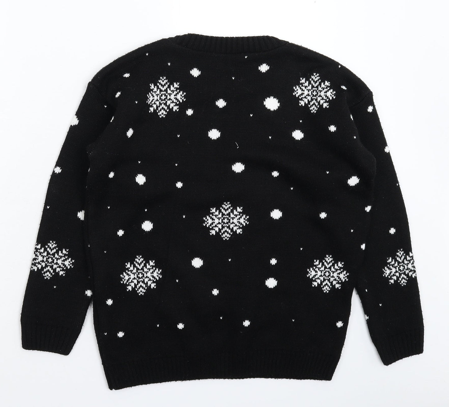 Preworn Womens Black  Knit Pullover Jumper Size M