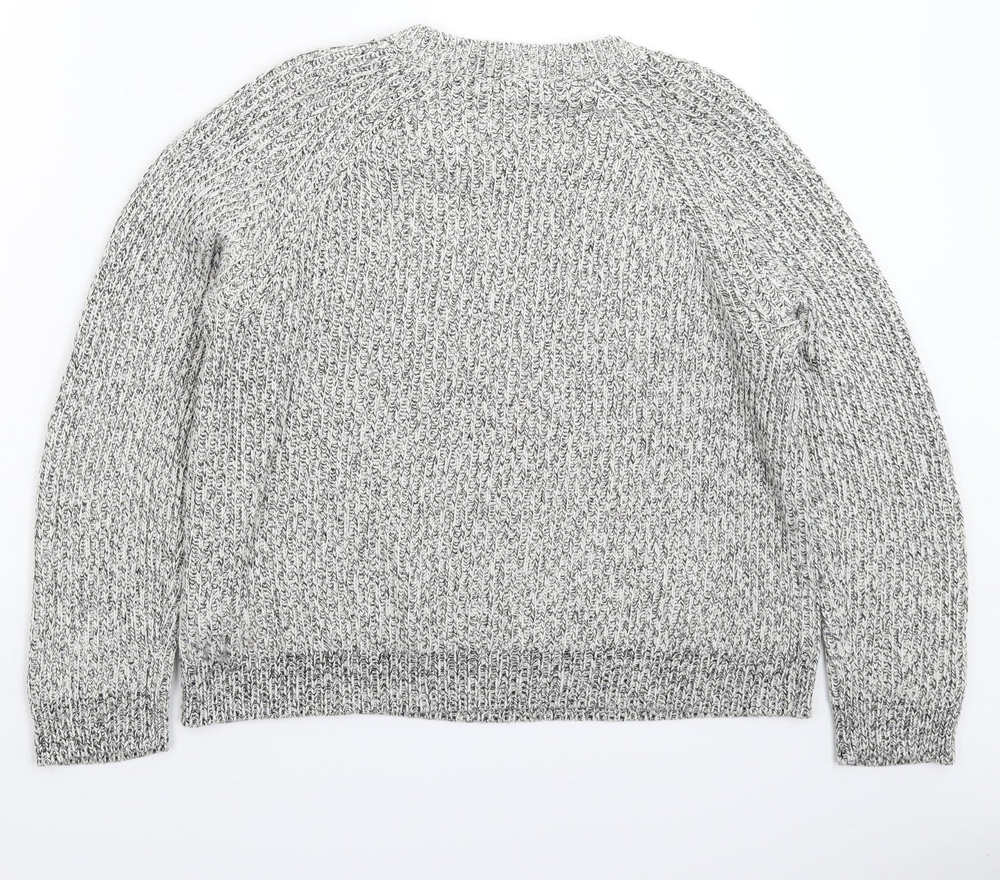 H&M Womens Grey  Knit Pullover Jumper Size L