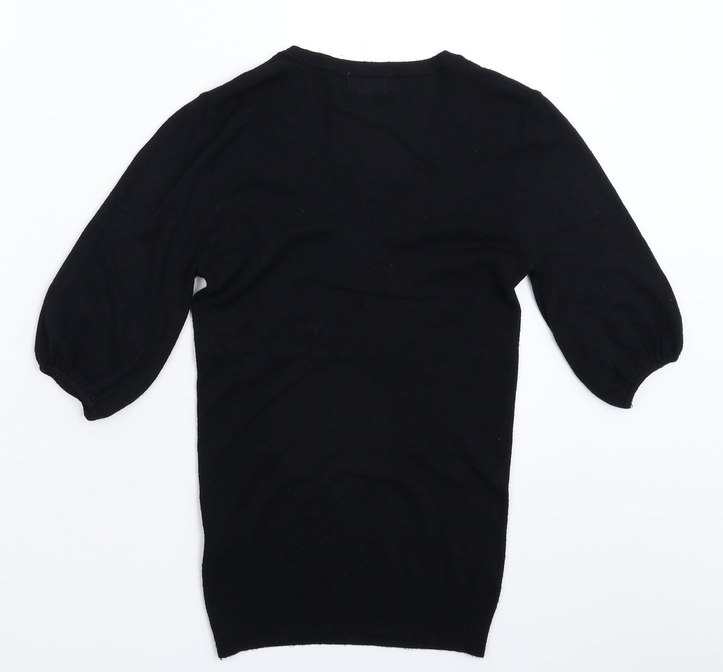 Papaya Womens Black  Knit Pullover Jumper Size 8