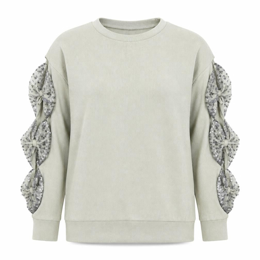 Sheilay Womens Grey  Knit Pullover Jumper Size S
