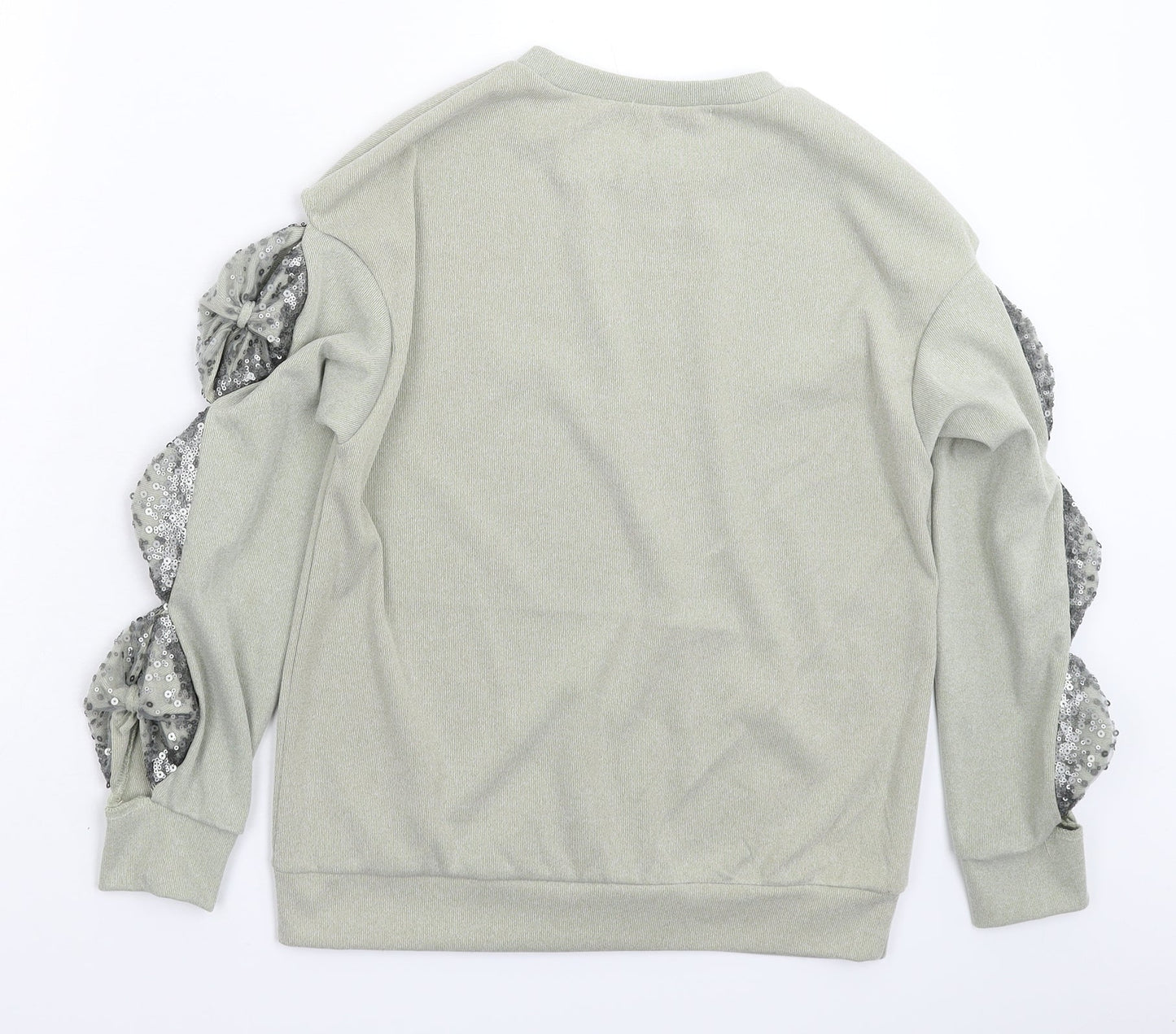 Sheilay Womens Grey  Knit Pullover Jumper Size S