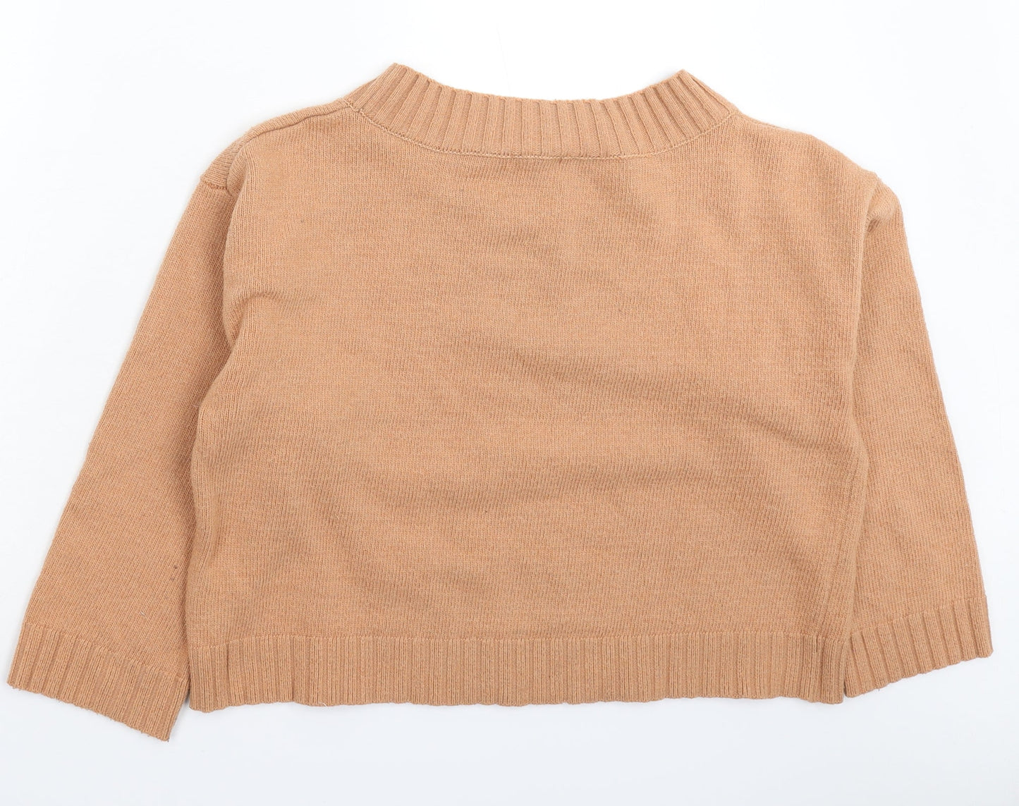 H&M Womens Beige  Knit Pullover Jumper Size L