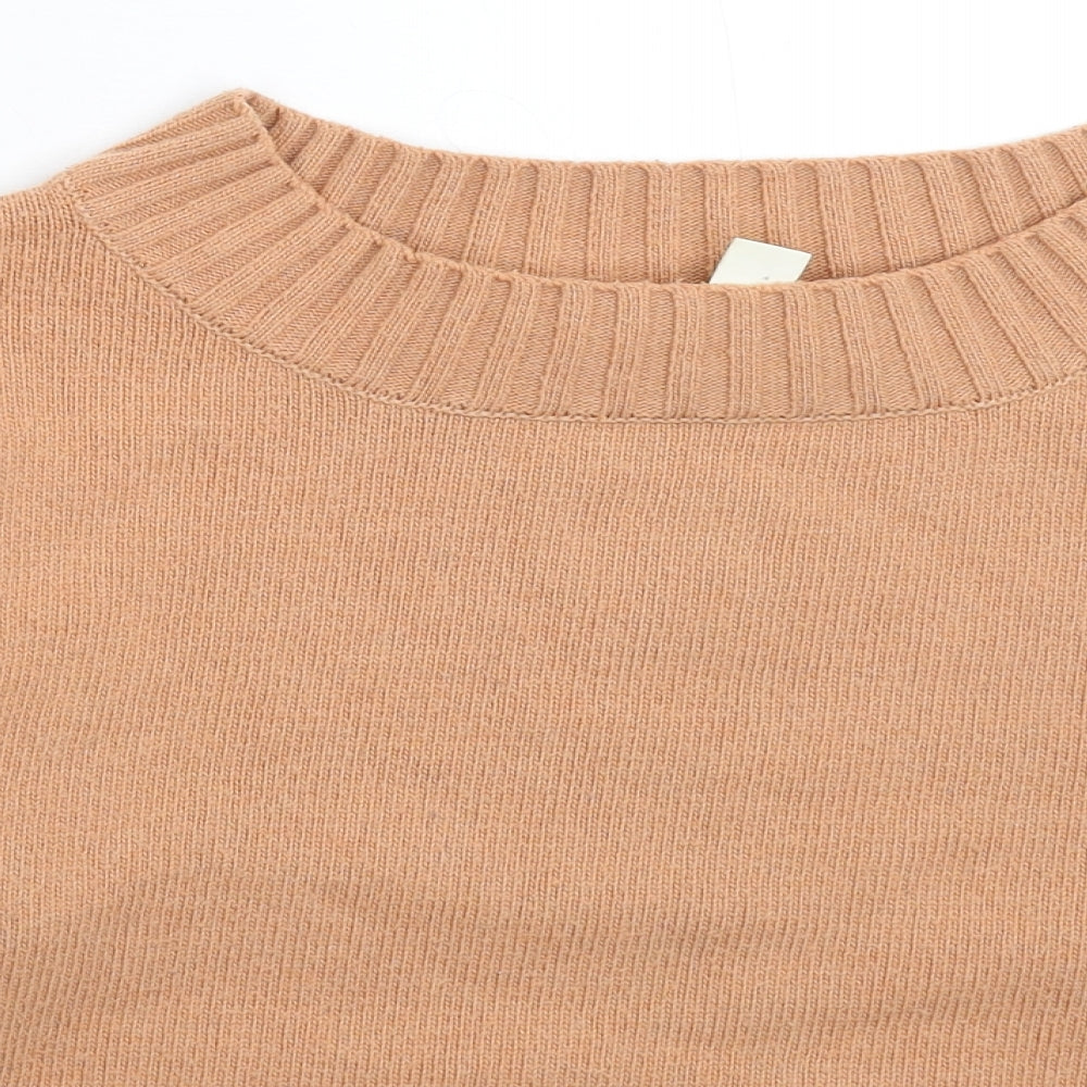H&M Womens Beige  Knit Pullover Jumper Size L