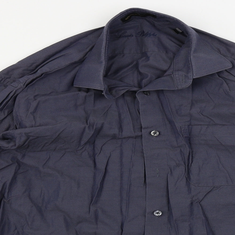 Preworn  Mens Blue    Dress Shirt Size 42